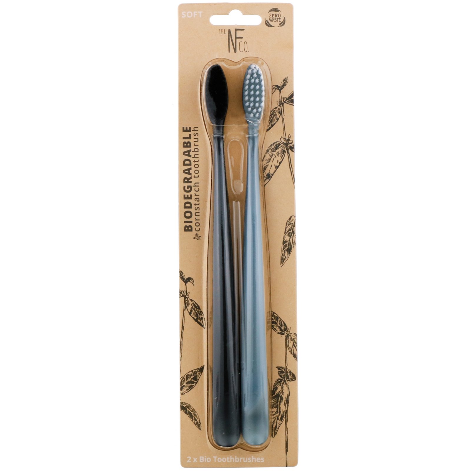 Comprar The Natural Family Co., Biodegradable Cornstarch Toothbrush, Soft, 2 Toothbrushes