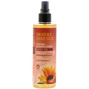 Comprar Desert Essence, Jojoba & Sunflower Body Oil Spray, 8.28 fl oz (245 ml)