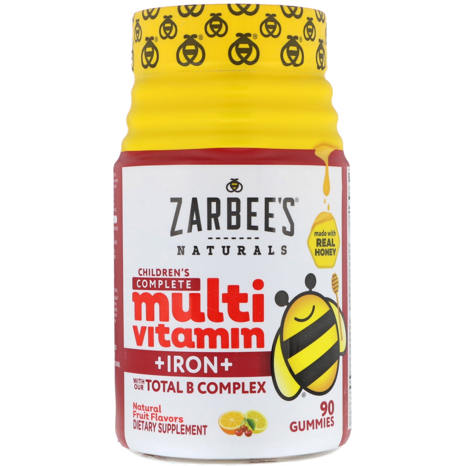 Comprar Zarbee's, Multivitamínico Completo + Ferro para Crianças, Sabor Natural de Frutas, 90 Gomas