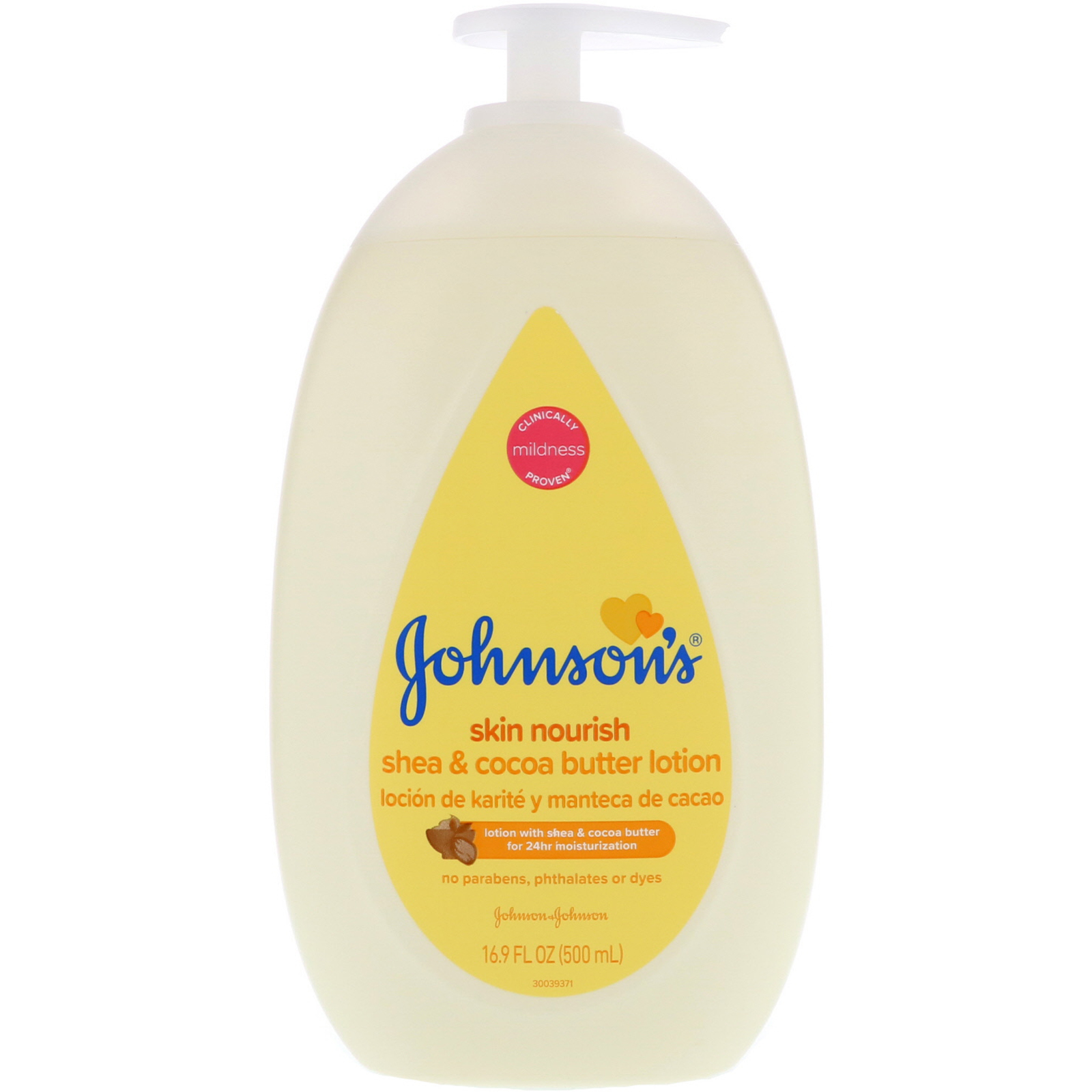 Comprar Johnson & Johnson, Skin Nourish, Shea & Cocoa Butter Lotion, 16.9 fl oz (500 ml)