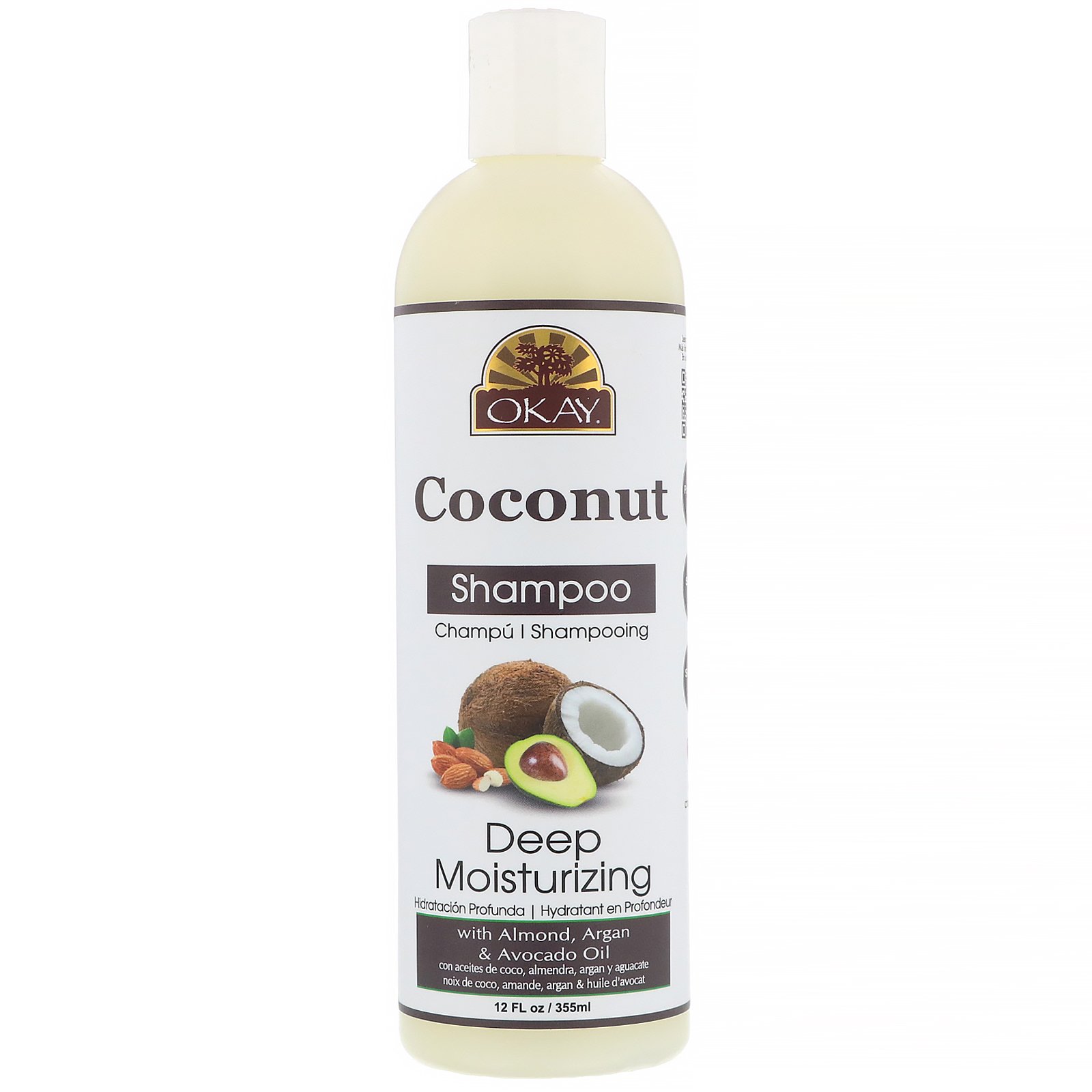 Comprar Okay Pure Naturals, Deep Moisturizing Shampoo, Coconut, 12 fl oz (355 ml)