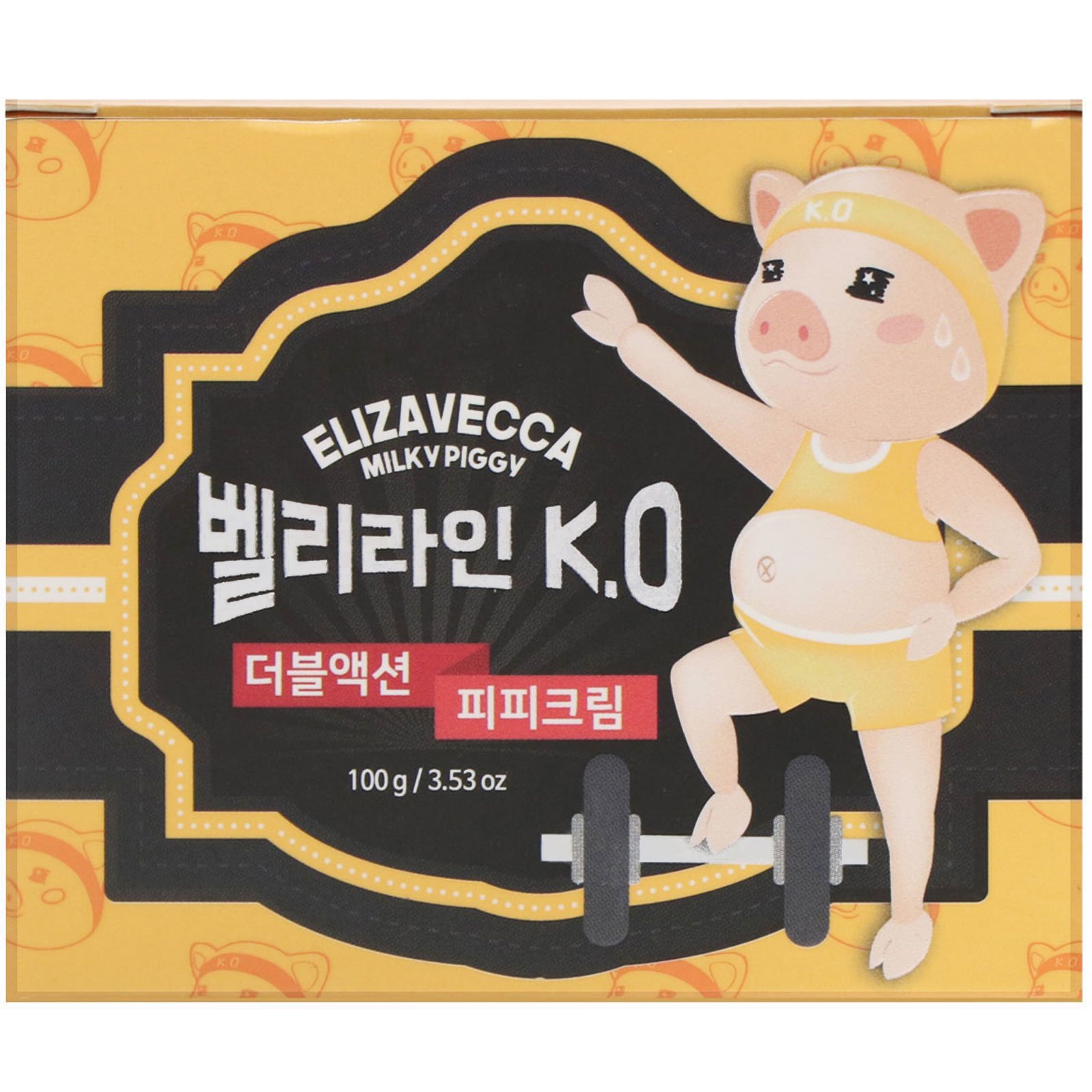 Comprar Elizavecca, Milky Piggy, Belly Line K.O. Double Action P.P. Cream, 100 g (3,53 oz) - Imagem 2