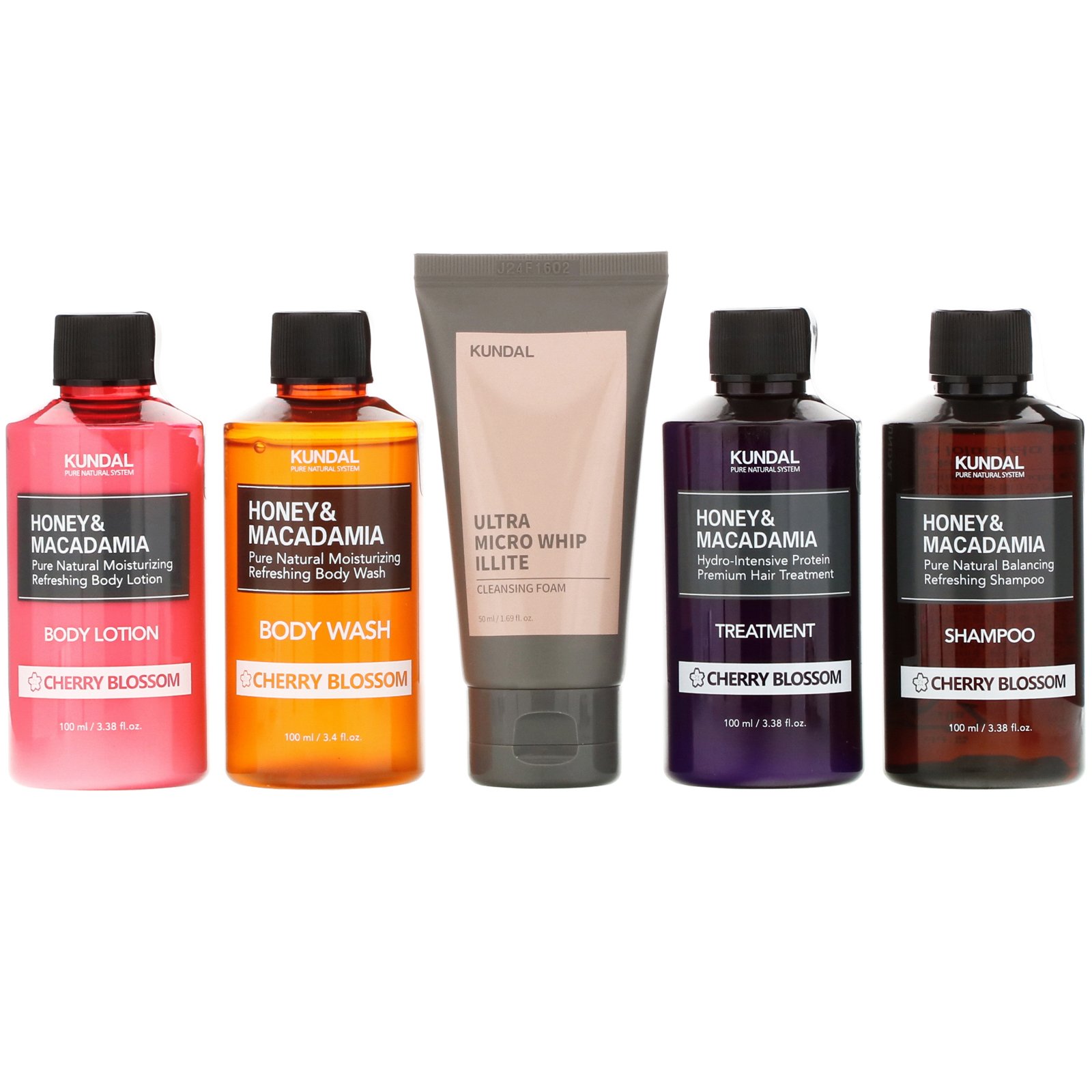 Comprar Kundal, Travel Kit, Cherry Blossom, 5 Piece Kit