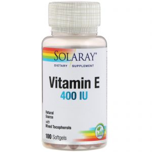 Comprar Solaray, Vitamin E , 400 IU, 100 Softgels