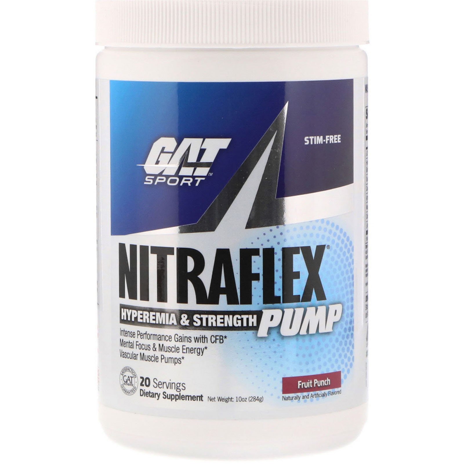 Comprar GAT, Nitraflex Pump, Ponche de Frutas, 10 oz (284 g)