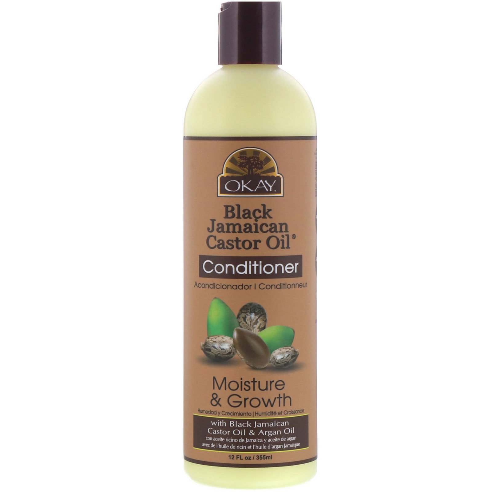 Comprar Okay Pure Naturals, Black Jamaican Castor Oil, Condicionador, 355 ml (12 fl oz)
