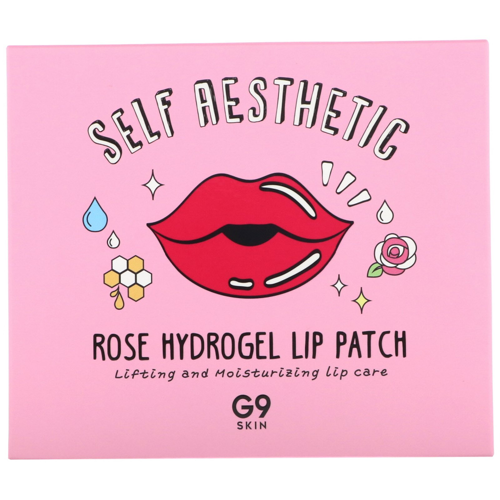 Comprar G9skin, Self Aesthetic, Rose Hydrogel Lip Patch, 5 Patches, 0.10 oz (3 g)