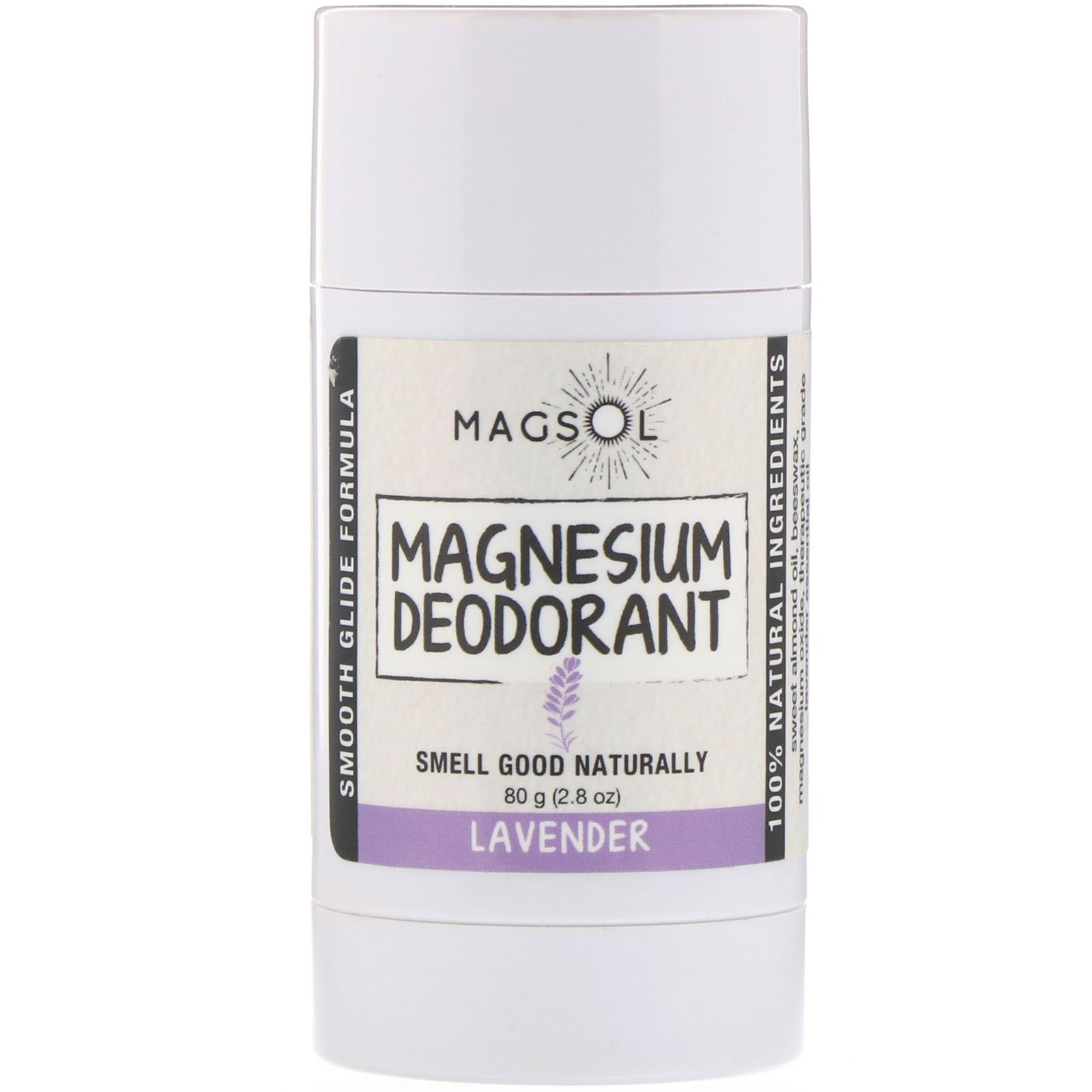 Comprar Magsol, Desodorante de Magnésio, Lavanda, 2,8 oz (80 g)