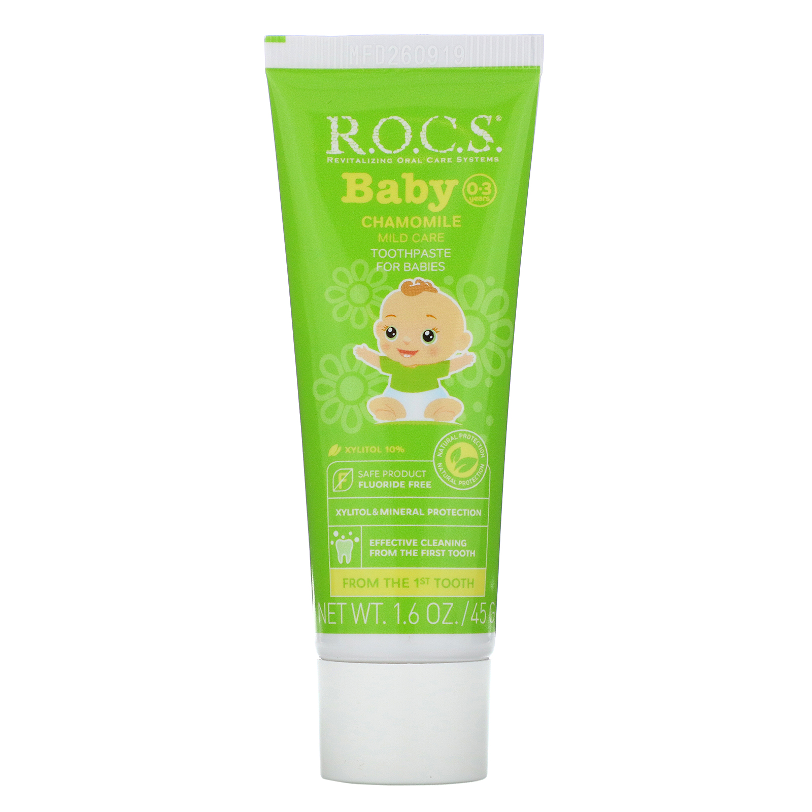 Comprar R.O.C.S. , Baby, Chamomile Toothpaste, 0-3 Years, 1.6 oz (45 g)