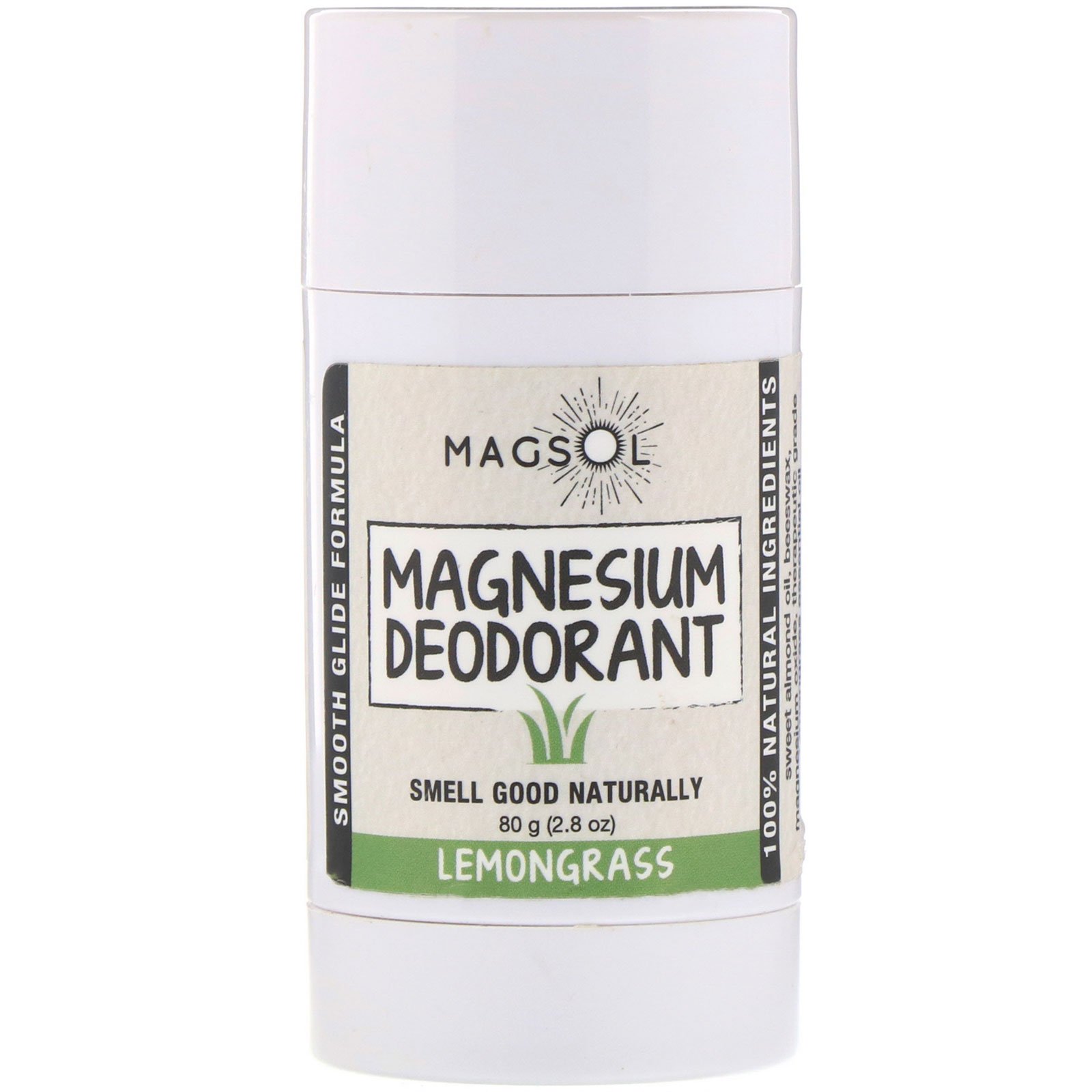 Comprar Magsol, Desodorante de Magnésio, Citronela, 2,8 oz (80 g)