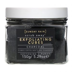 Comprar Sunday Rain, Scrub Away, Exfoliating Cubes, Charcoal, 5.29 oz (150 g)