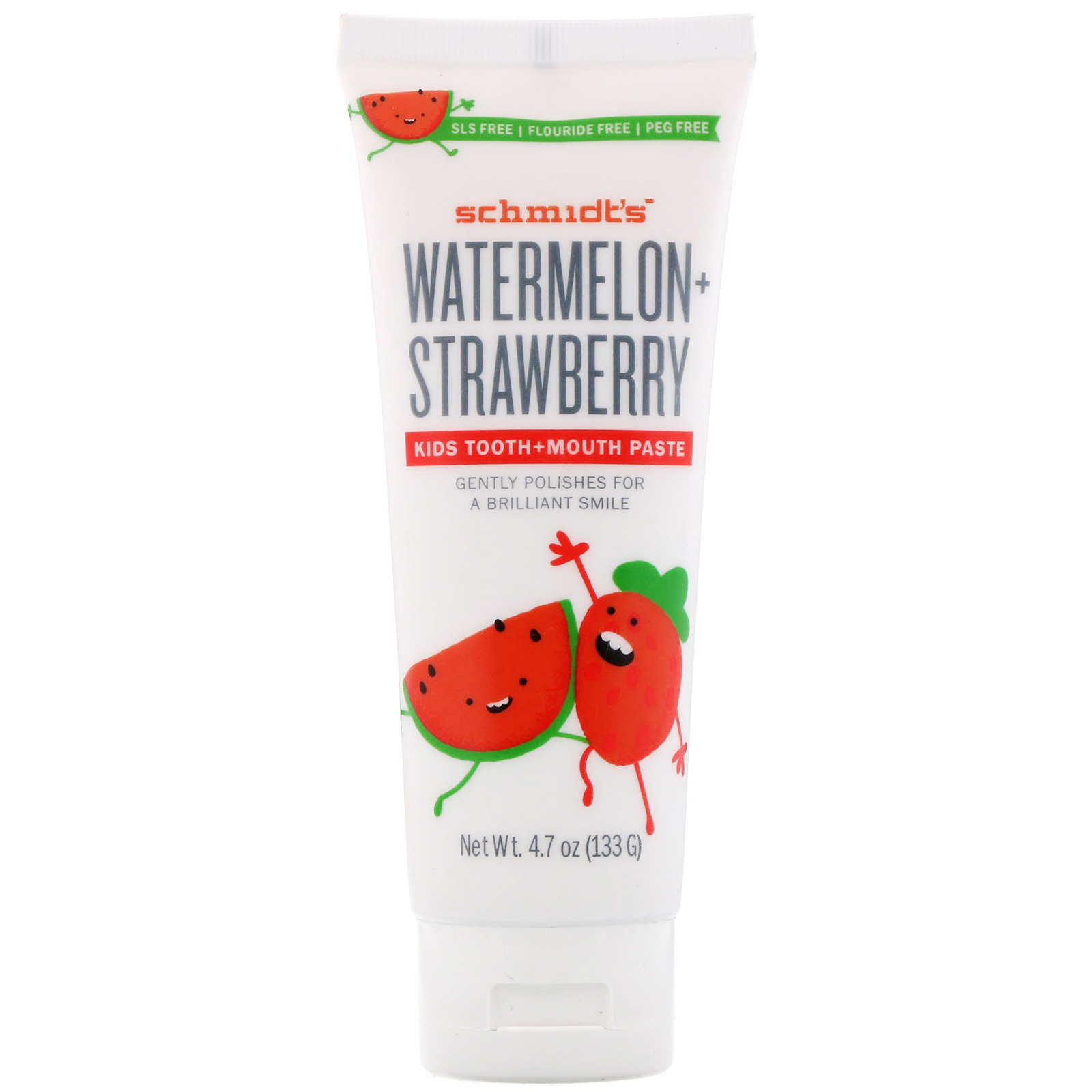 Comprar Schmidt's Naturals, Kids Tooth + Mouth Paste, Watermelon + Strawberry, 4.7 oz (133 g)