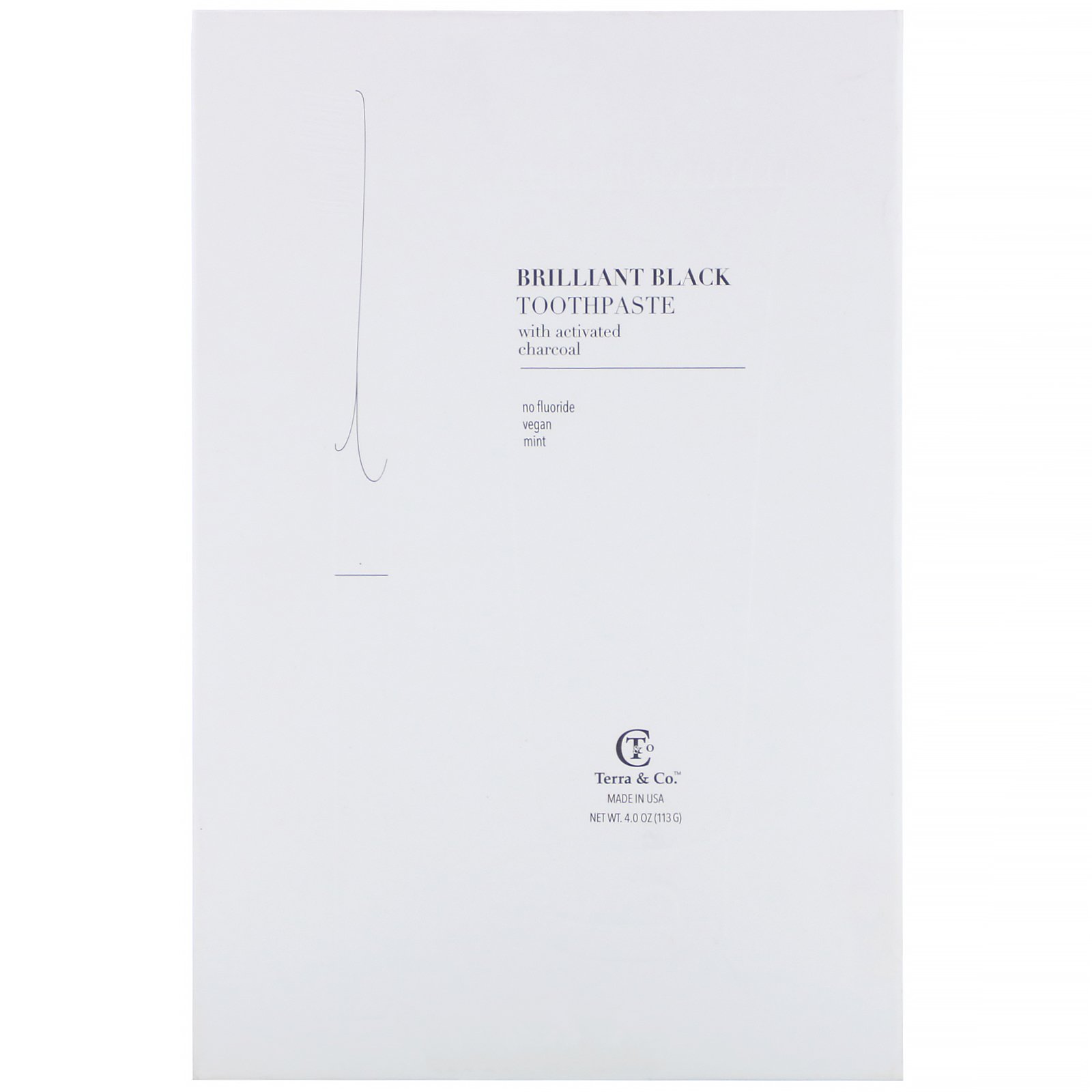 Comprar Terra & Co., Conjunto de Creme Dental e Escova de Dentes Brilliant Black, 1 Kit - Imagem 2