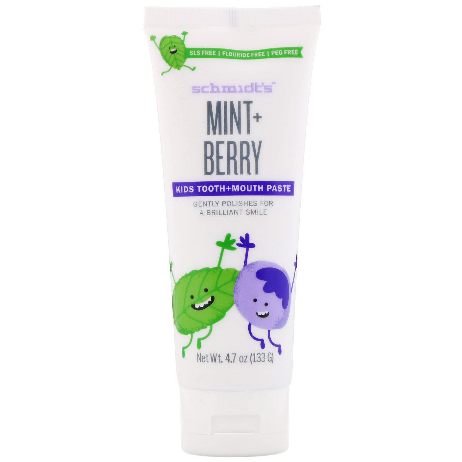 Comprar Schmidt's Naturals, Kids Tooth + Mouth Paste, Mint + Berry , 4.7 oz (133 g)