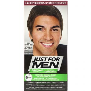 Comprar Just for Men, Tintura para cabelo masculino Fórmula original, Deep Dark Brown H-46, Kit com uma aplicação