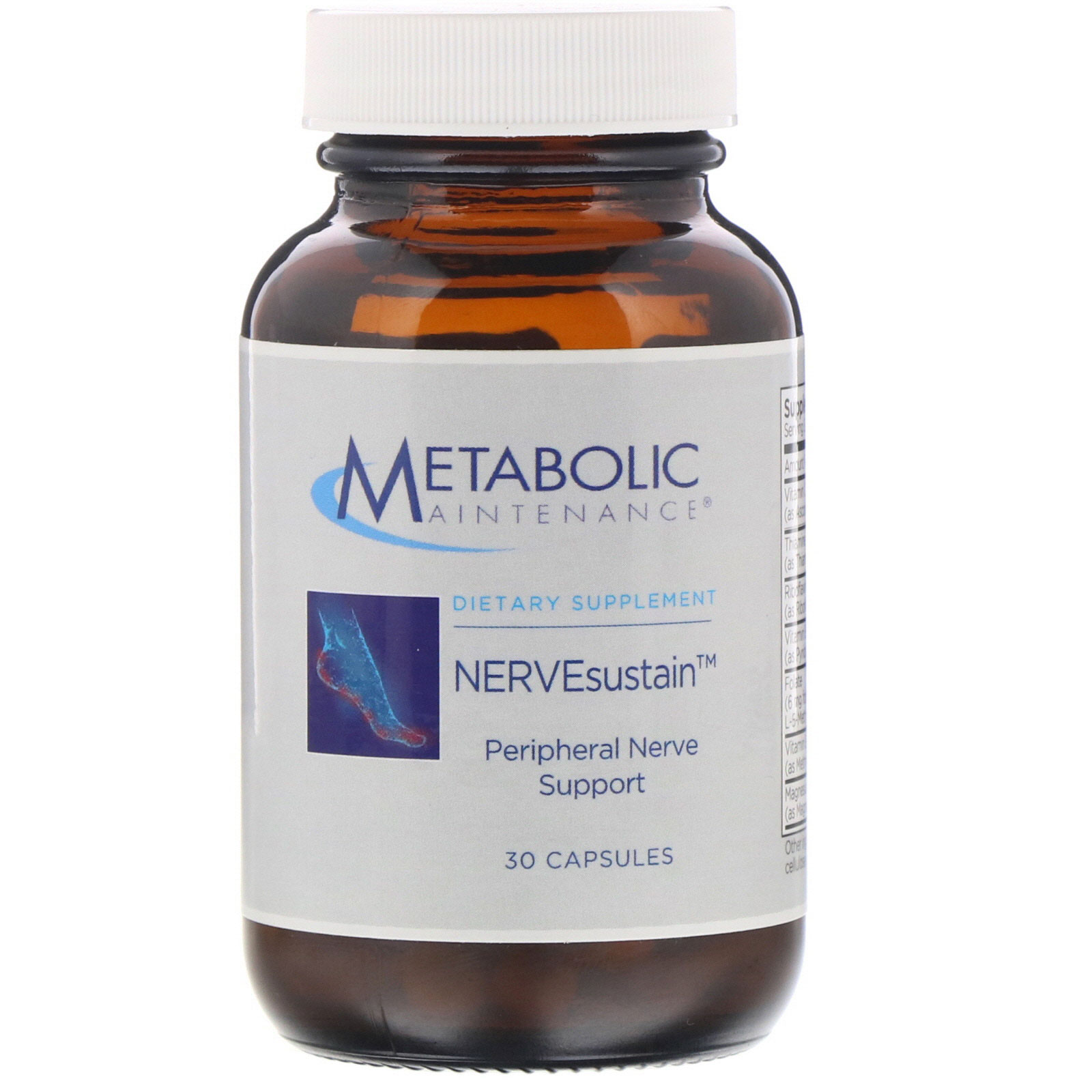 Comprar Metabolic Maintenance, NERVEsustain, 30 Capsules