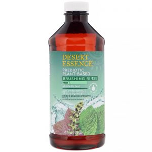 Comprar Desert Essence, Prebiotic, Plant-Based Brushing Rinse, Mint, 15.8 fl oz (467 ml)