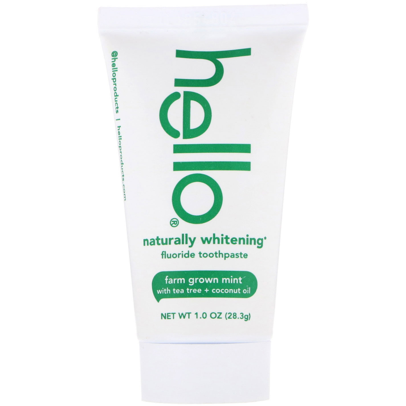 Comprar Hello, Creme Dental com Flúor para Branqueamento Natural, Hortelã Cultivada em Fazenda, 1 oz (28,3 g)