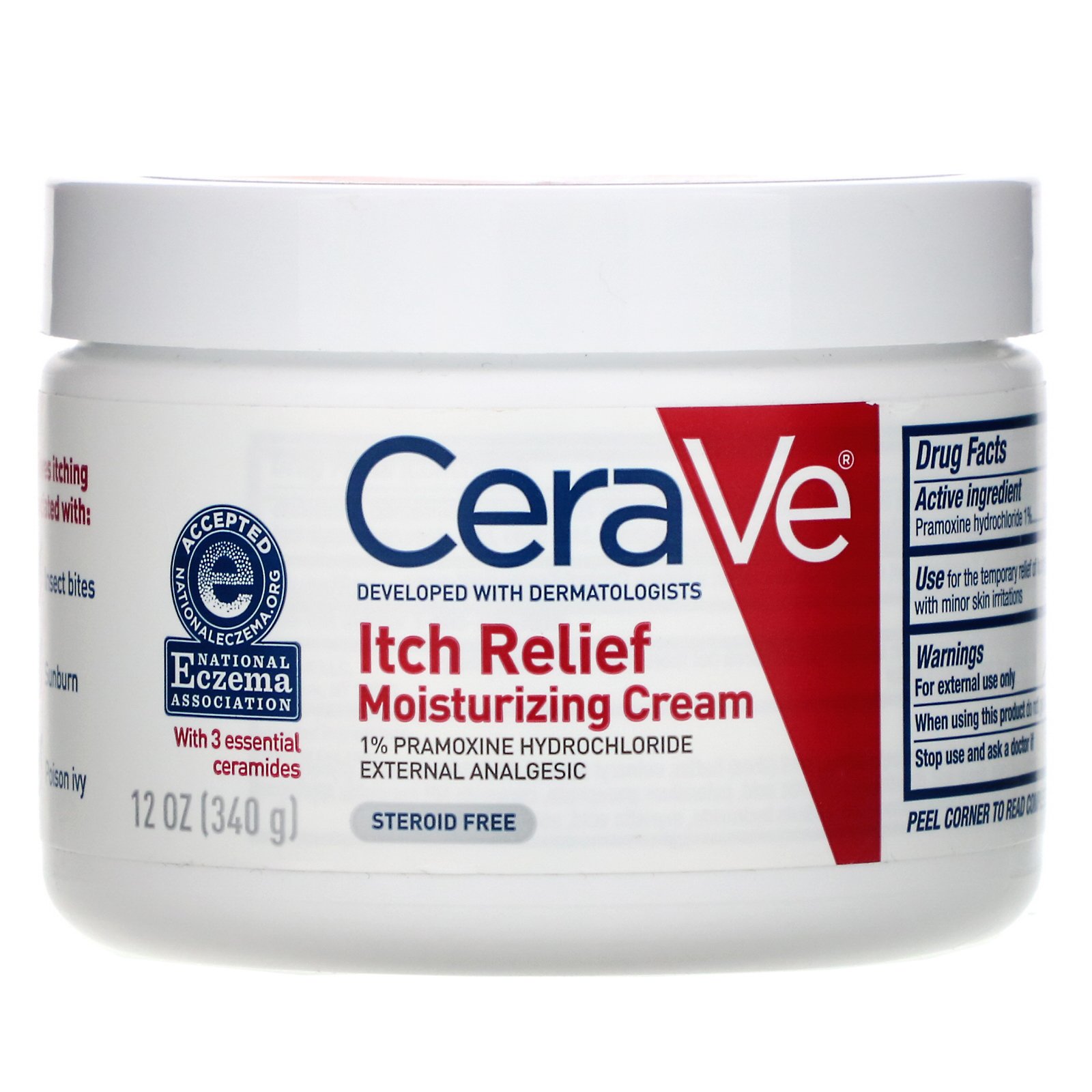 Comprar CeraVe, Creme Hidratante para Alívio de Coceira, 340 g (12 oz)