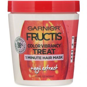 Comprar Garnier, Fructis, Tratamento cor vibrante, Máscara para cabelos de 1 minuto, com extrato de goji berry, 400 ml