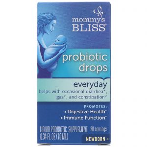 Comprar Mommy's Bliss, Gotas Probióticas, Uso Diário, Bebês Recém-nascidos e Acima de 1 Mês, 10 ml (0,34 fl oz)