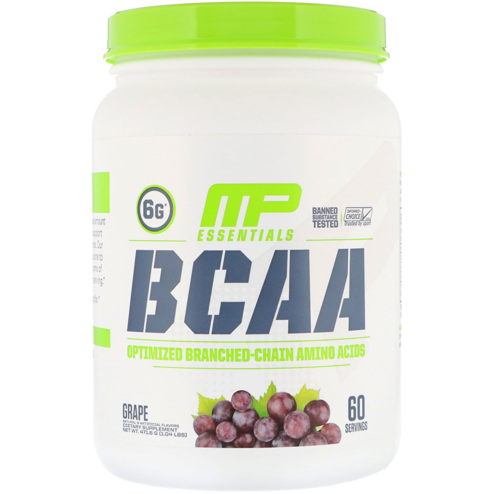 Comprar MusclePharm, Essentials, BCAA, Grape, 1.04 lb (471.6 g)