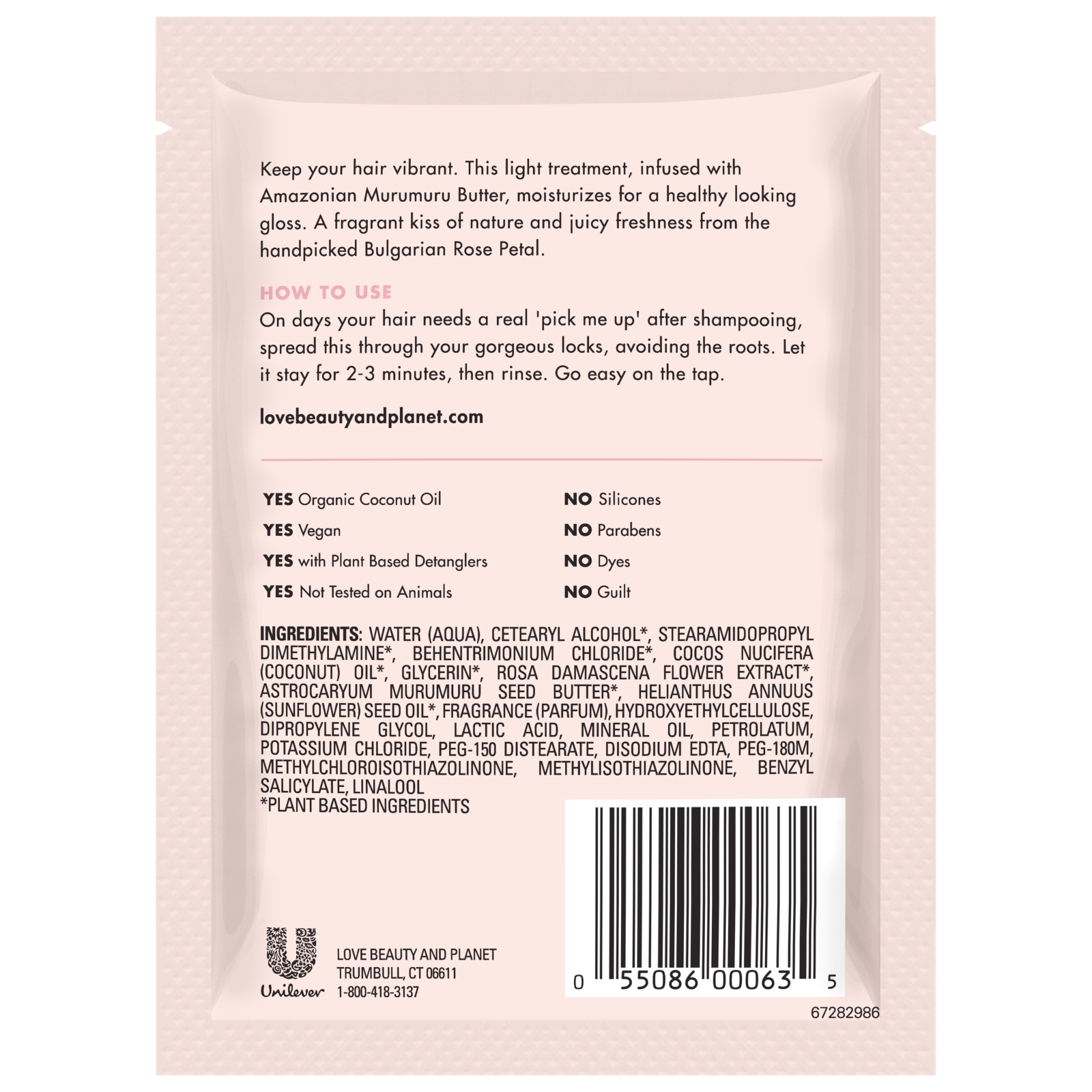 Comprar Love Beauty and Planet, 2 Minute Magic Masque, Murumuru Butter & Rose, 1.5 oz (43 g) - Imagem 2