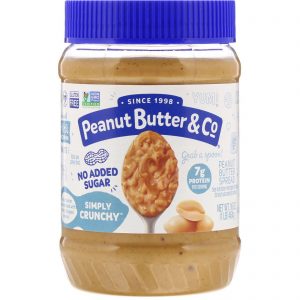 Comprar Peanut Butter & Co., No Added Sugar, Simply Cruchy, 16 oz (454 g)