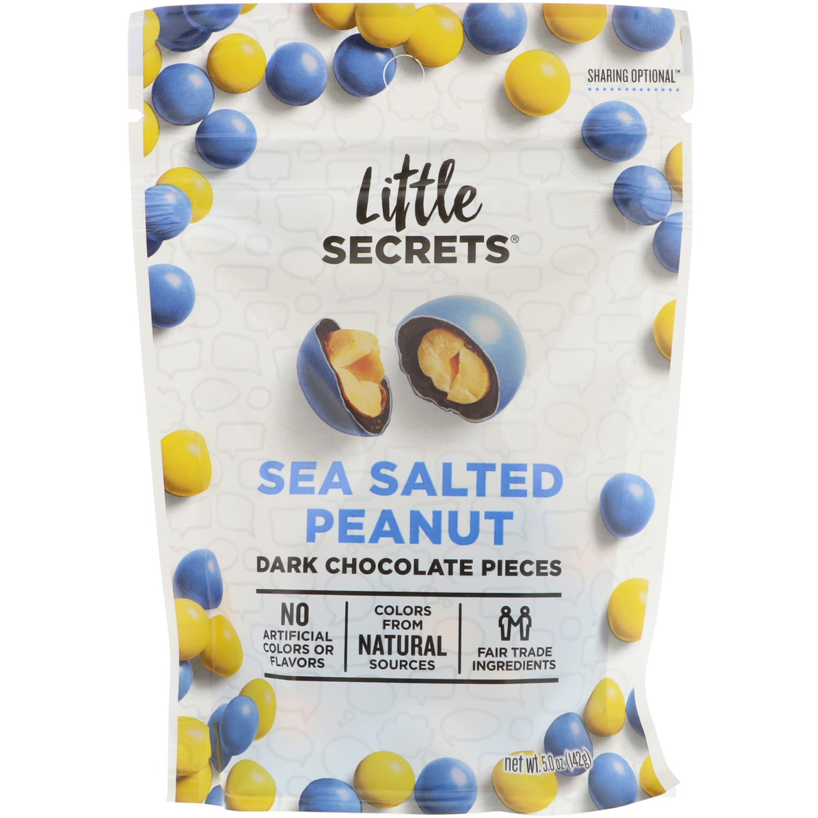 Comprar Little Secrets, Pedaços de Chocolate Amargo, Amendoim com Sal Marinho, 142 g
