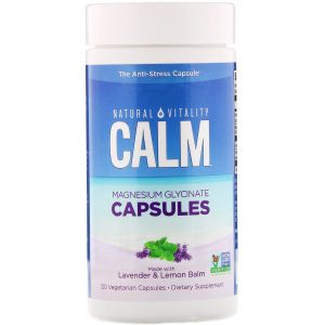 Comprar Natural Vitality, Calm, Magnesium Glycinate Capsules, 120 Vegetarian Capsules