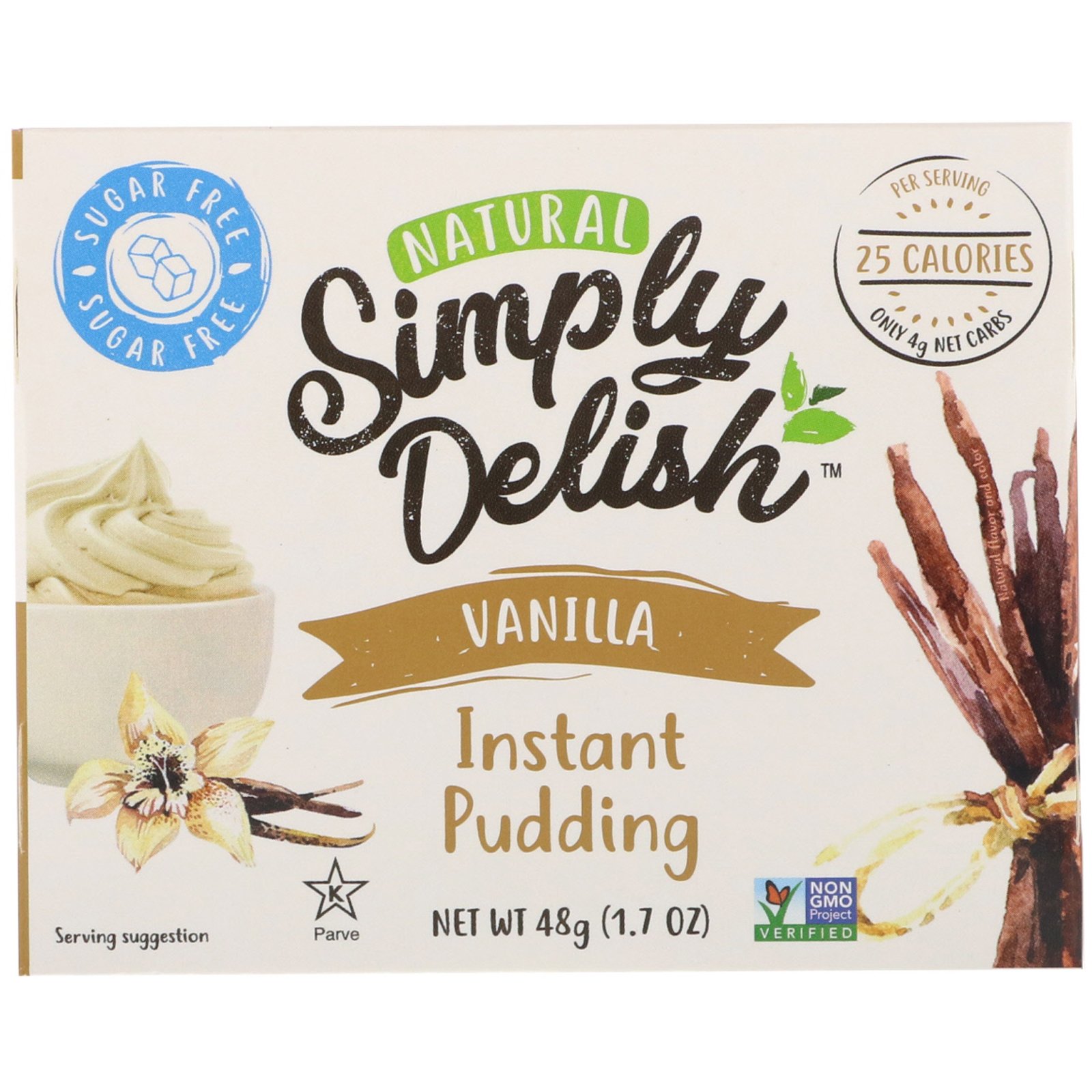 Comprar Natural Simply Delish, Natural Instant Pudding, Vanilla, 1.7 oz (48 g)