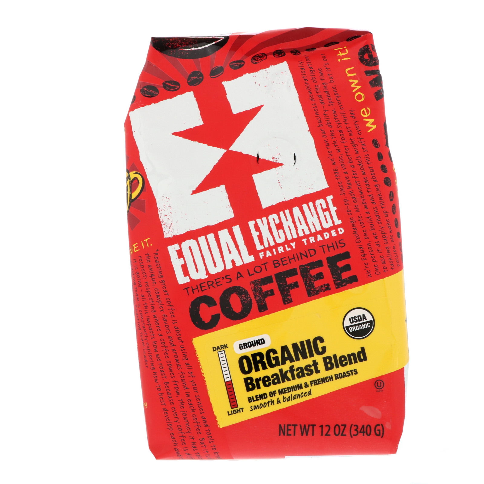 Comprar Equal Exchange, Orgânico, Café, mistura para o café da manhã, moído, 12 onças (340 g)