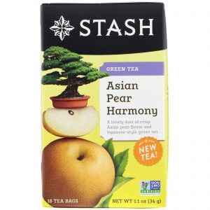 Comprar Stash Tea, Chá Verde, Harmonia de Pêra Asiática, 18 Saquinhos de Chá, 1,1 oz (34 g)