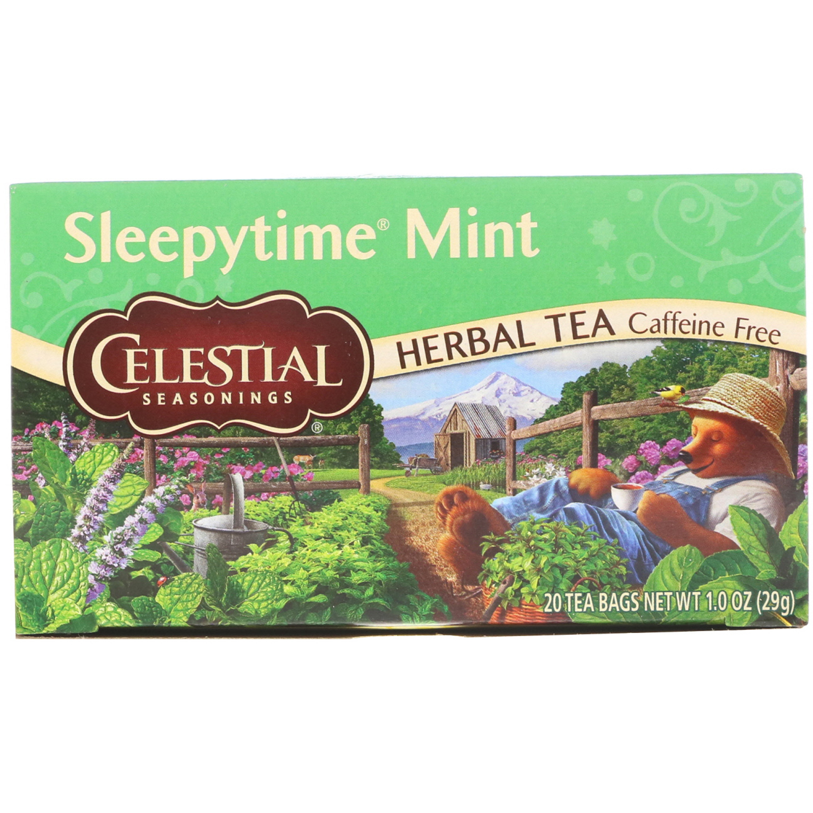 Comprar Celestial Seasonings, Chá Herbáceo, Menta Para Dormir, Sem Cafeína, 20 Saquinhos de Chá, 1,0 oz (29 g)