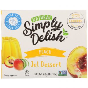 Comprar Natural Simply Delish, Natural Jel Dessert, Peach, 0.7 oz (20 g)