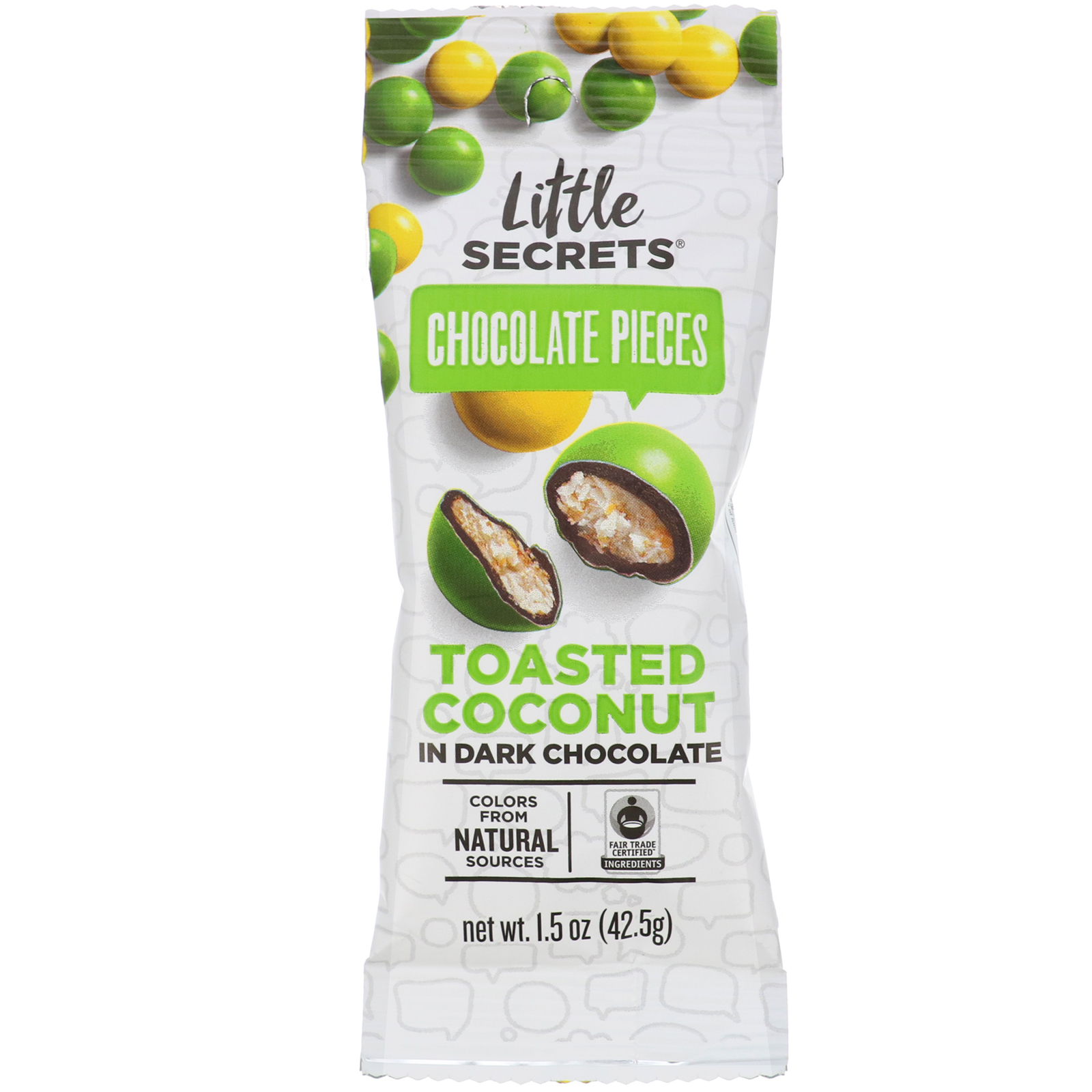 Comprar Little Secrets, Dark Chocolate Pieces, Toasted Coconut, 1.5 oz (42.5 g)