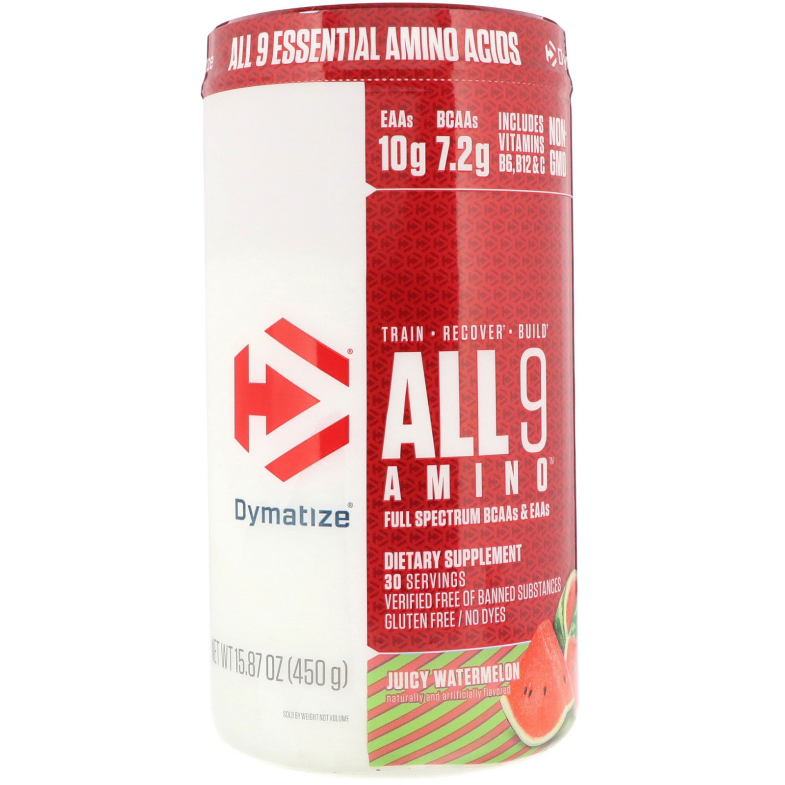Comprar Dymatize Nutrition, All 9 Amino, Melancia Suculenta, 450 g (15,87 oz)