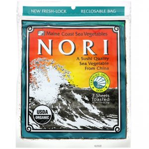 Comprar Maine Coast Sea Vegetables, Nori, 7 Folhas, 17 g (6 oz)