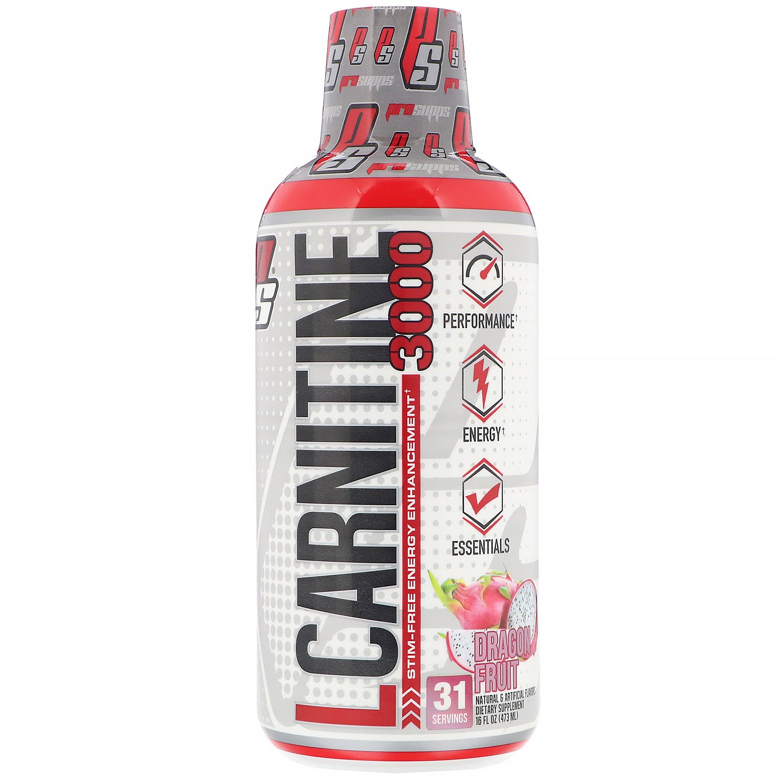 Comprar ProSupps, L-Carnitine 3000, Dragonfruit, 3,000 mg, 16 fl oz (473 ml)