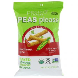 Comprar Peeled Snacks, Organic, Peas Please, Southwest Spice, 3.3 oz (94 g)