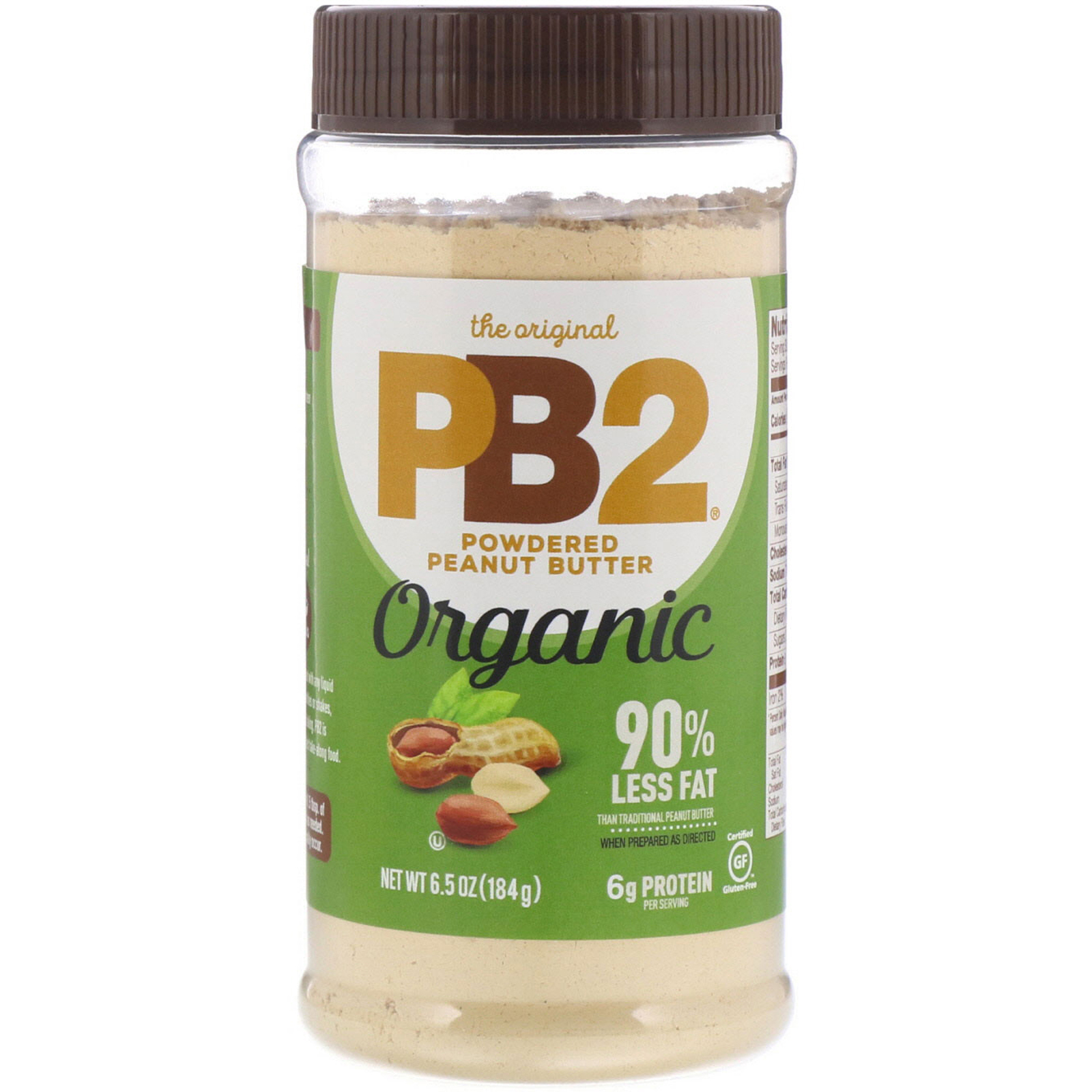 Comprar PB2 Foods, The Original PB2, Organic Powdered Peanut Butter, 6.5 oz (184 g)