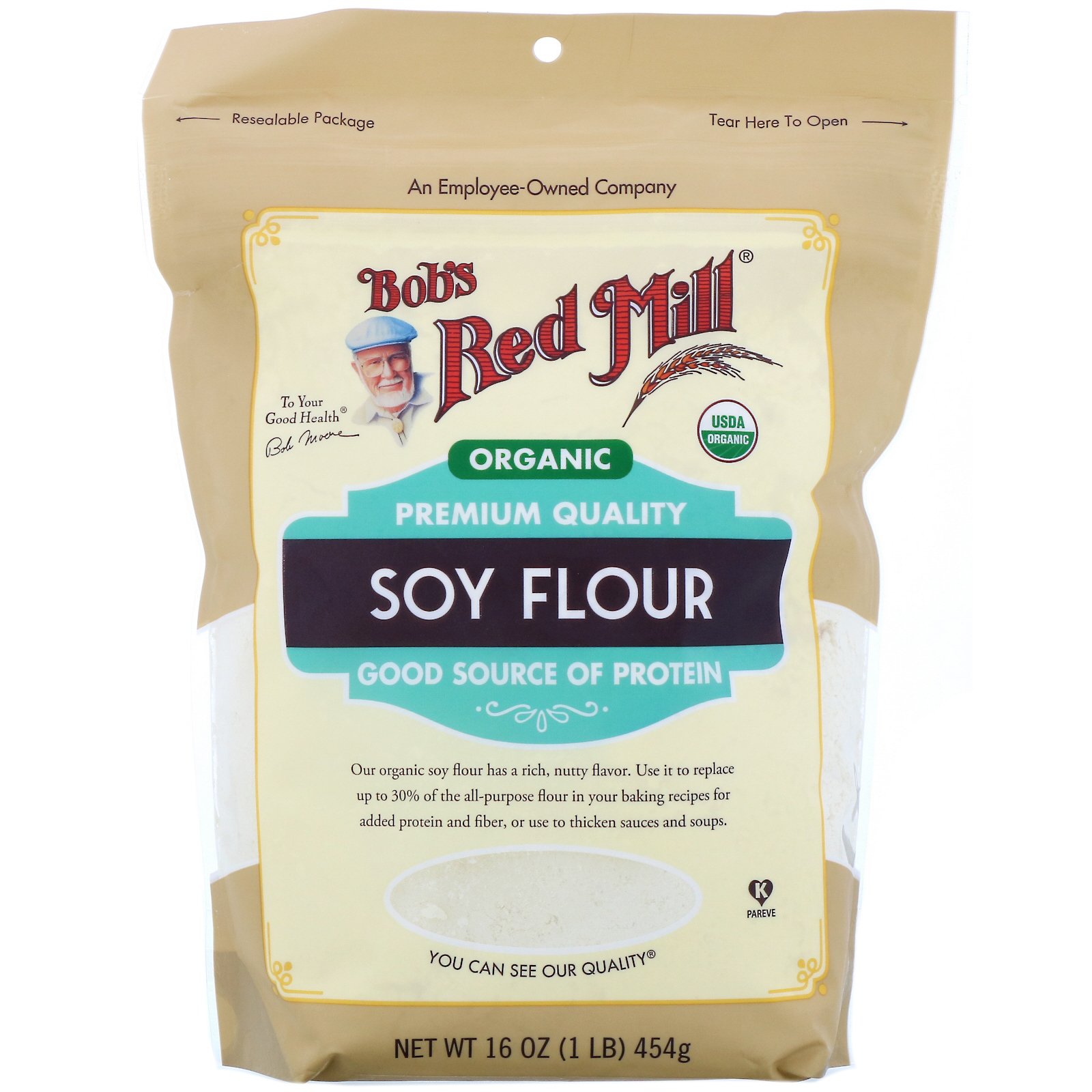 Comprar Bob's Red Mill, Organic Soy Flour, 16 oz (454 g)