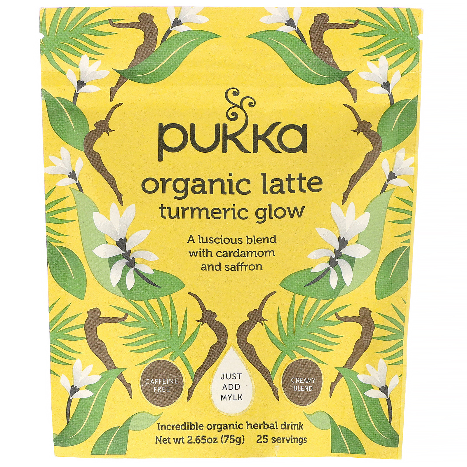 Comprar Pukka Herbs, Latte Orgânico Turmeric Glow, Sem Cafeína, 75 g (2,65 oz)