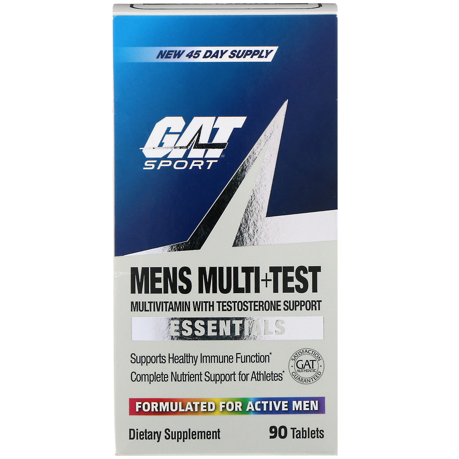 Comprar GAT, Men's Multi+Test, Multivitamínico com Suporte de Testosterona, 90 Comprimidos