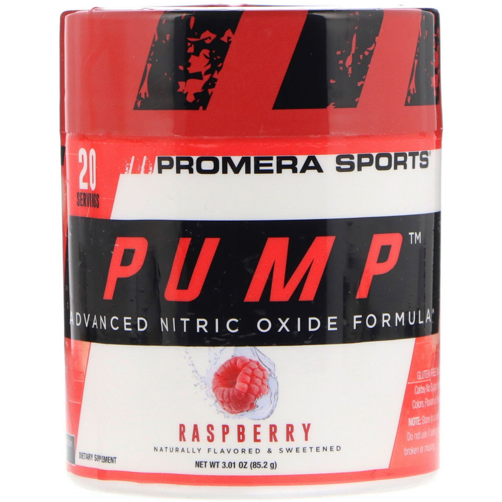 Comprar Promera Sports, Pump, Fórmula Avançada de Óxido Nítrico, Framboesa, 85,2 g