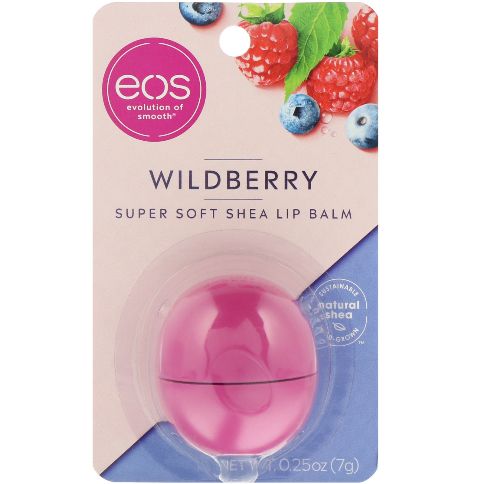 Comprar EOS, Super Soft Shea Lip Balm, Wildberry, 0.25 oz (7 g) - Imagem 2