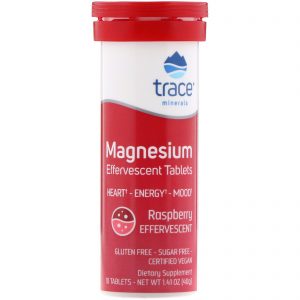 Comprar Trace Minerals Research, Magnesium Effervescent Tablets, Raspberry Flavor, 1.41 oz (40 g)