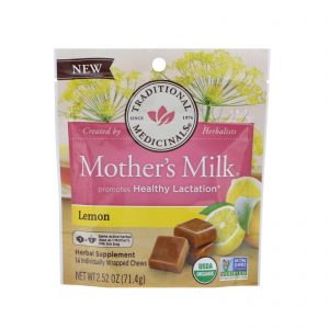 Comprar Traditional Medicinals, Organic, Mother's Milk, Lemon, 14 Individually Wrapped Chews, 2.52 oz (71.4 g)