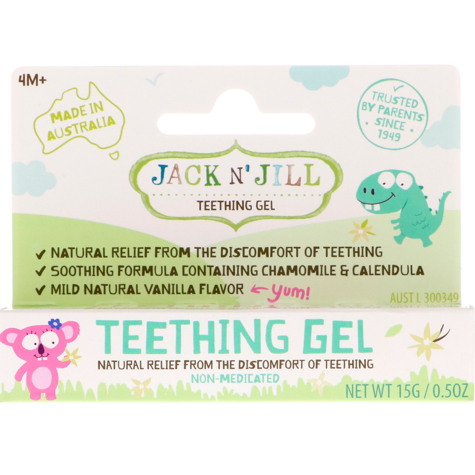 Comprar Jack n' Jill, Teething Gel, 4+ Months, 0.5 oz (15 g)
