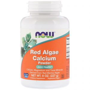 Comprar Now Foods, Cálcio de Algas Vermelhas em Pó, 227 g